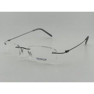 SEISHUN - Rimless Black N239 53-19 M.BLACK Glasses Frames Made in Japan